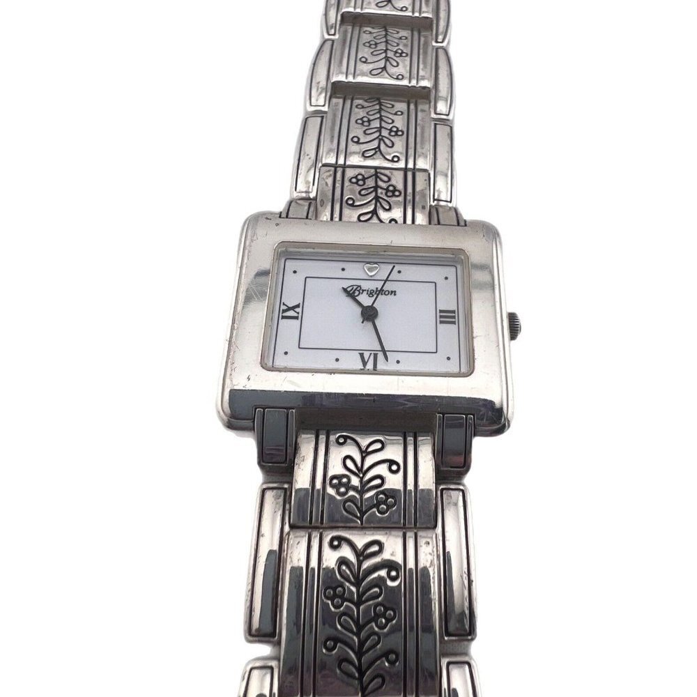 Brighton Dresden Watch 6.75 - 7" Comes With New Battery Silver Plated Excellent - Picture 3 of 6